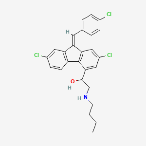 Chemical structure of Desbutyllumefantrine