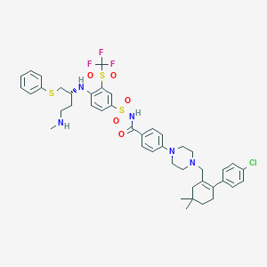 Chemical structure of Desmorpholinyl Navitoclax-NH-Me