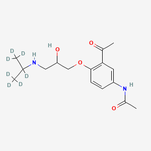Chemical structure of Diacetolol D7