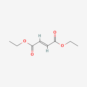 Chemical structure of Diethyl fumarate