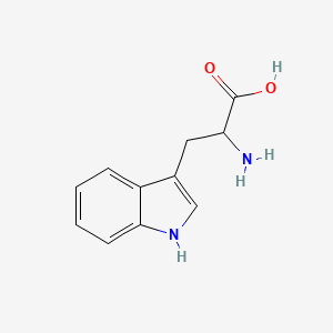 Chemical structure of DL-Tryptophan