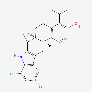 Chemical structure of Enclomiphene D4 hydrochloride