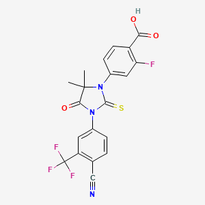 Chemical structure of Enzalutamide carboxylic acid