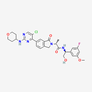 Chemical structure of ERK1/2 inhibitor 2
