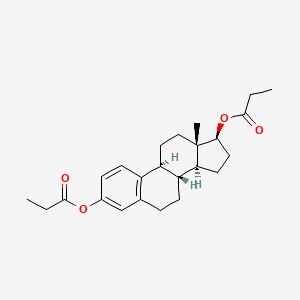Chemical structure of Estradiol dipropionate