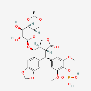 Chemical structure of Etoposide phosphate