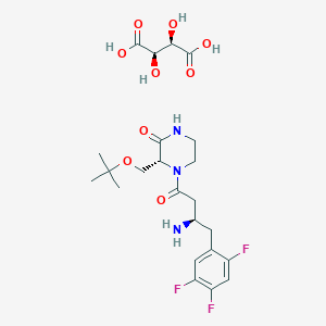 Chemical structure of Evogliptin tartrate