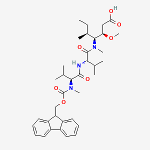 Chemical structure of Fmoc-3VVD-OH
