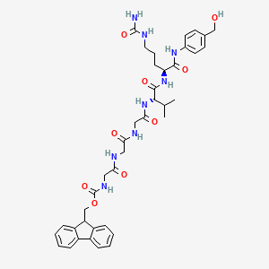 Chemical structure of Fmoc-Gly3-Val-Cit-PAB