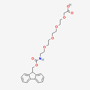 Chemical structure of Fmoc-NH-PEG4-CH2COOH