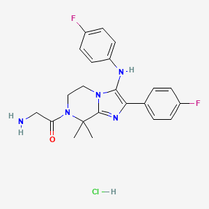 Chemical structure of Ganaplacide hydrochloride