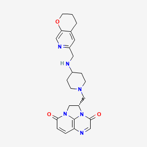 Chemical structure of Gepotidacin S enantiomer
