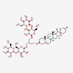 Chemical structure of Glyco-diosgenin