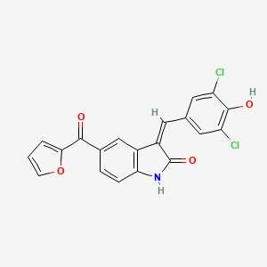 Chemical structure of GW406108X