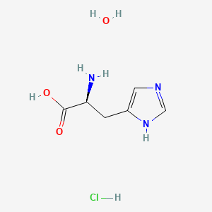 Chemical structure of H-His-OH·HCl·H2O
