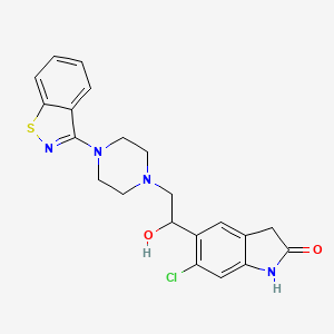 Chemical structure of Hydroxy ziprasidone