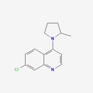 Chemical structure of Hydroxychloroquine Impurity F