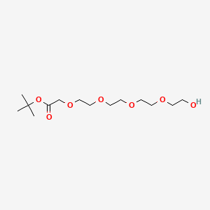Chemical structure of Hydroxy-PEG4-CH2-Boc