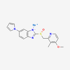 Chemical structure of Ilaprazole sodium