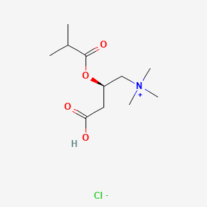 Chemical structure of Isobutyryl-L-carnitine chloride