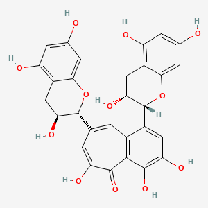 Chemical structure of Isotheaflavin
