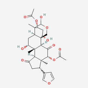 Chemical structure of Isotoosendanin