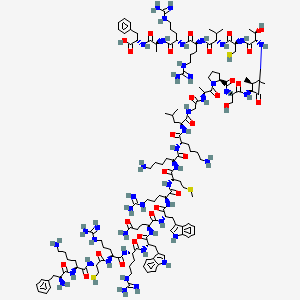 Chemical structure of Lactoferricin B (4-14), bovine TFA