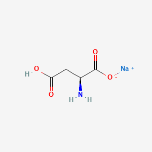 Chemical structure of Monosodium Aspartate