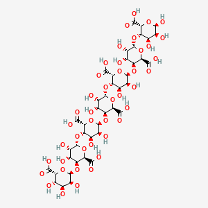 Chemical structure of L-heptaguluronic acid heptasodium salt