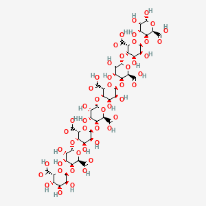 Chemical structure of L-octaguluronic acid octasodium salt