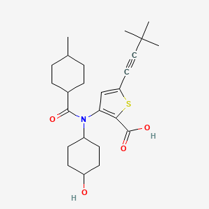 Chemical structure of Lomibuvir