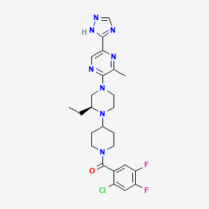Chemical structure of LSN3106729 hydrochloride