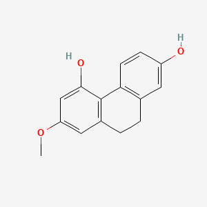Chemical structure of Lusianthridin