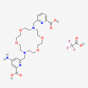 Chemical structure of Macropa-NH2 TFA