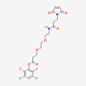 Chemical structure of Mal-amido-PEG2-TFP ester