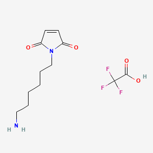 Chemical structure of Mal-C6-amine TFA