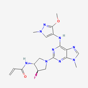 Chemical structure of Mavelertinib
