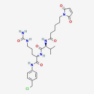 Chemical structure of Mc-Val-Cit-PAB-Cl