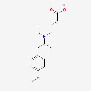 Chemical structure of Mebeverine acid