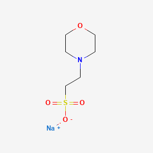 Chemical structure of MES sodium salt