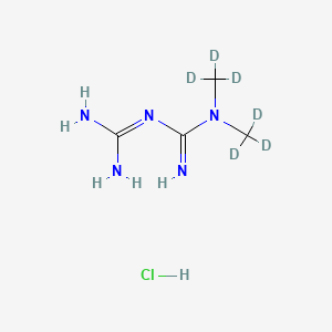 Chemical structure of Metformin D6 hydrochloride