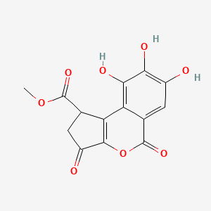 Chemical structure of Methyl brevifolincarboxylate