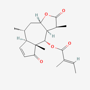 Chemical structure of Microhelenin C
