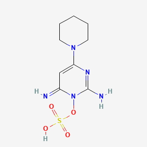 Chemical structure of Minoxidil sulfate