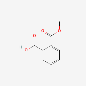 Chemical structure of Monomethyl phthalate