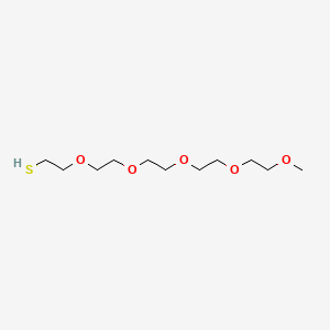 Chemical structure of m-PEG5-SH