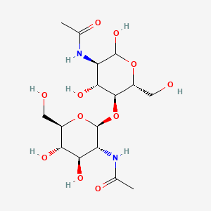 Chemical structure of N,N'-Diacetylchitobiose