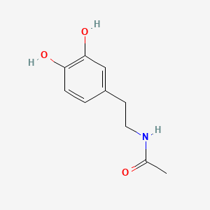 Chemical structure of N-acetyldopamine