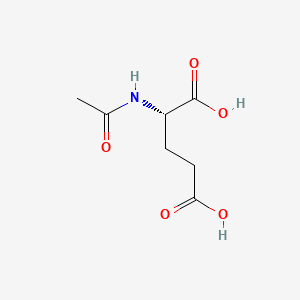Chemical structure of N-acetylglutamic acid
