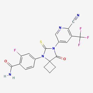 Chemical structure of N-Desmethylapalutamide